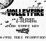 Volley Fire (Japan) Title Screen